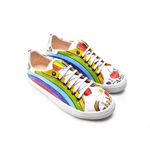 Neefs Shoes - Rainbow Slip on Sneakers - Neefs Line of Goby Shoes
